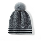 Čepice s bambulí z kašmíru Fair Isle