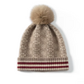 Čepice s bambulí z kašmíru Fair Isle